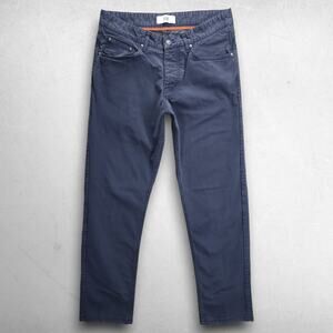 Spoke Fives Chino Trouser Pants Button Fly Build C Men 31 Blue Preppy